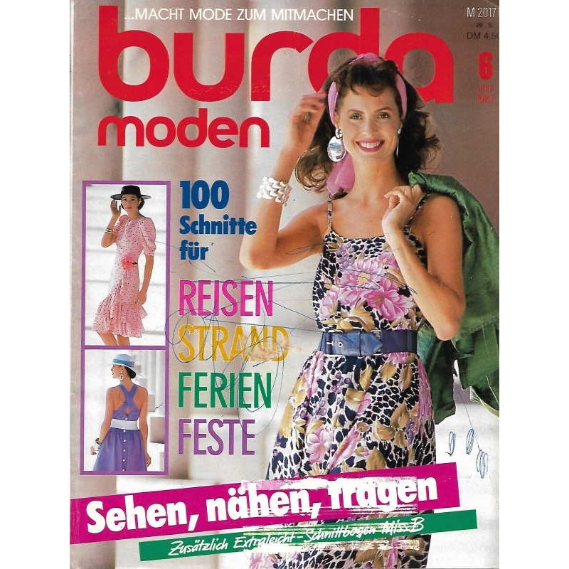 burda Moden 6/Juni 1987 - Sehen, nähen, tragen