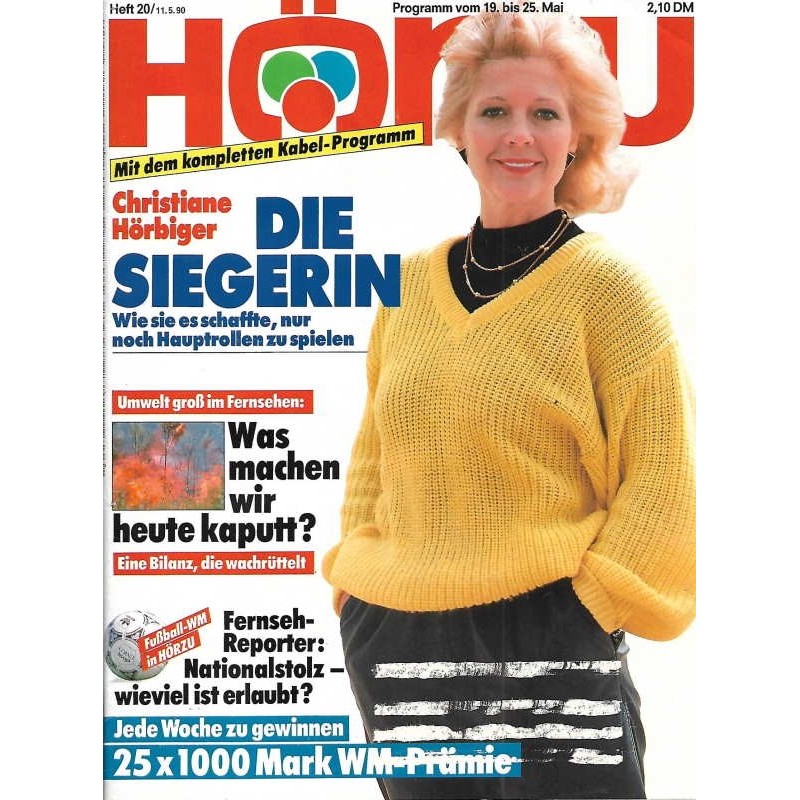 HÖRZU 20 / 19 bis 25 Mai 1990 - Christine Hörbiger