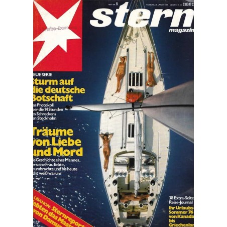 stern Heft Nr.6 / 29 Januar 1976 - Urlaubs Sommer 1976