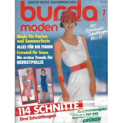 burda Moden 7/Juli 1987 - Mode für Partys