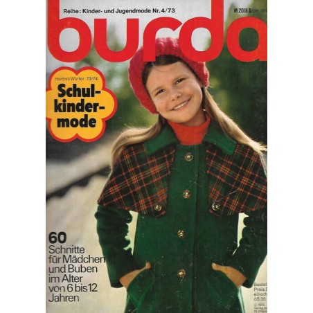 burda Schulkindermode Nr.4 / 1973 - Herbst Winter 73/74