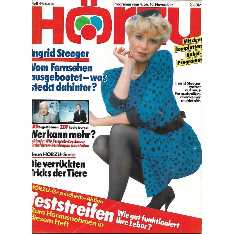 HÖRZU 44 / 4 bis 10 November 1989 - Ingrid Steeger