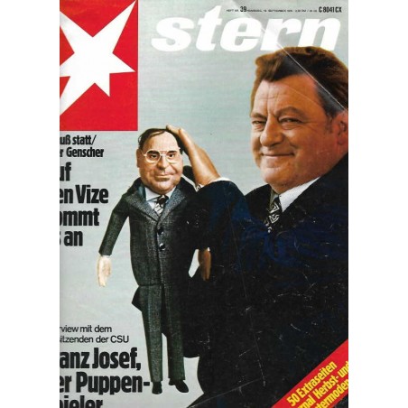 stern Heft Nr.39 / 16 September 1976 - Strauß statt oder Genscher