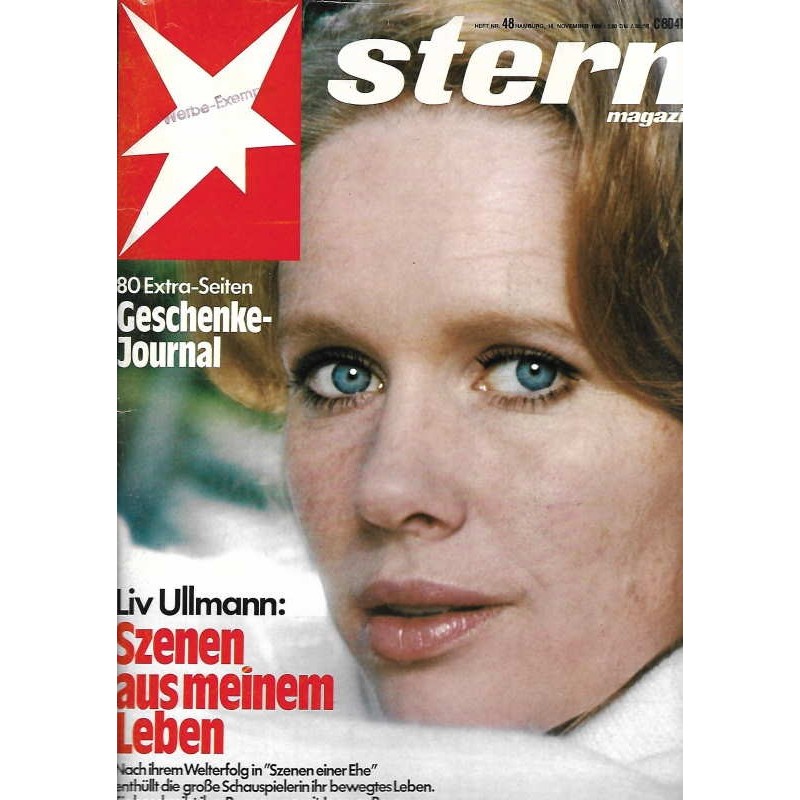 stern Heft Nr.48 / 18 November 1976 - Liv Ullmann