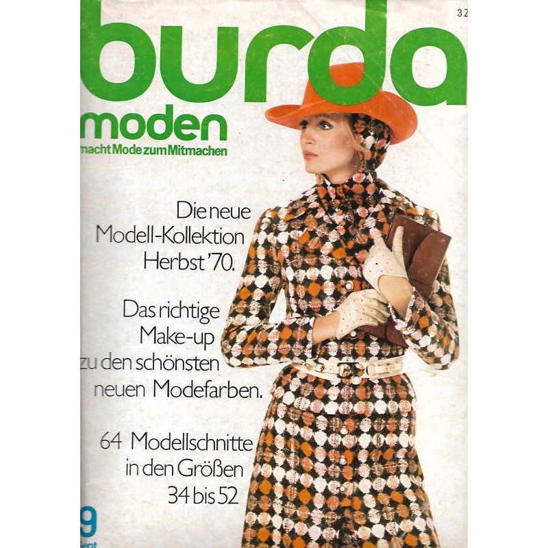 burda Moden 9/September 1970 - Kollektion Herbst 1970
