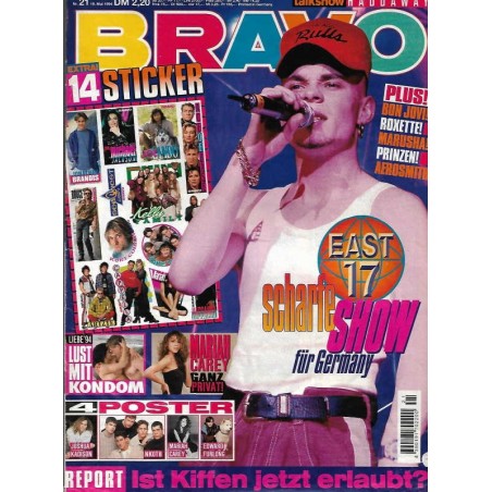 BRAVO Nr.21 / 19 Mai 1994 - East 17  scharfe Show