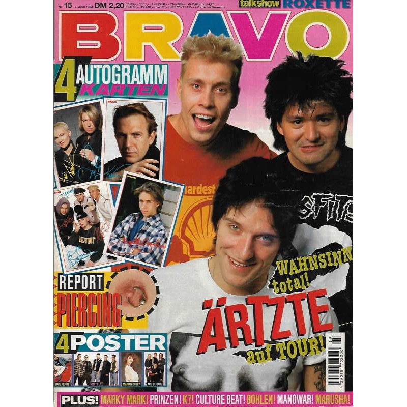 BRAVO Nr.15 / 7 April 1994 - Ärzte auf Tour!