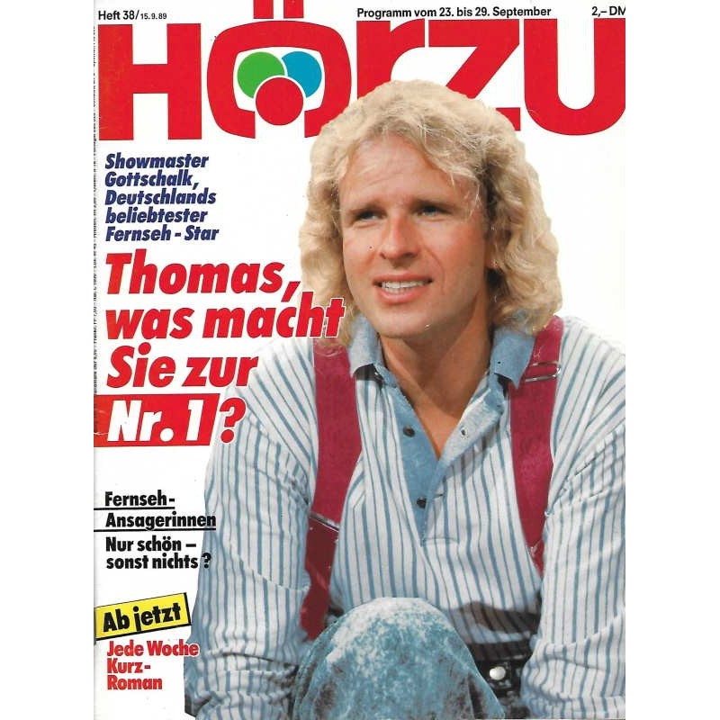 HÖRZU 38 / 23 bis 29 September 1989 - Thomas die Nr.1