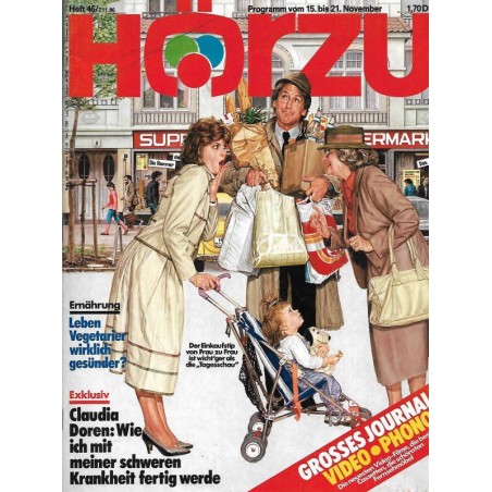 HÖRZU 46 - 1986 TV: 15.-21.11. Gottschalk Bond HÖRZU 46 - 1986 TV: 15.-21.11. Gottschalk Bond