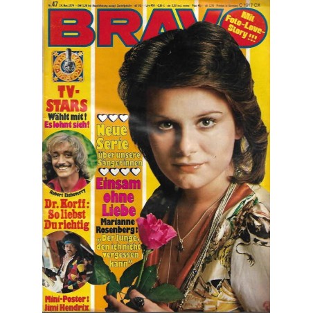 BRAVO Nr.47 / 14 November 1974 - Marianne Rosenberg