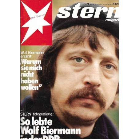 stern Heft Nr.49 / 25 November 1976 - Wolf Biermann