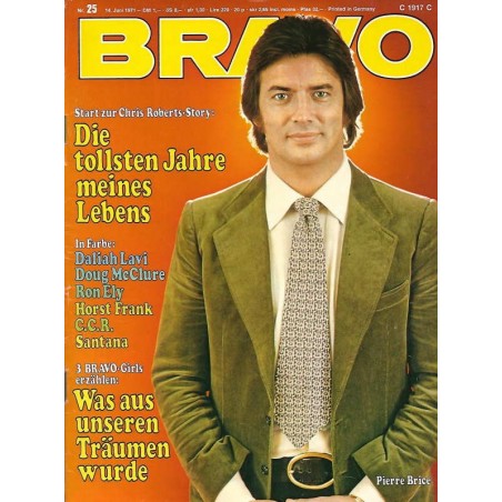 BRAVO Nr.25 / 14 Juni 1971 - Pierre Brice