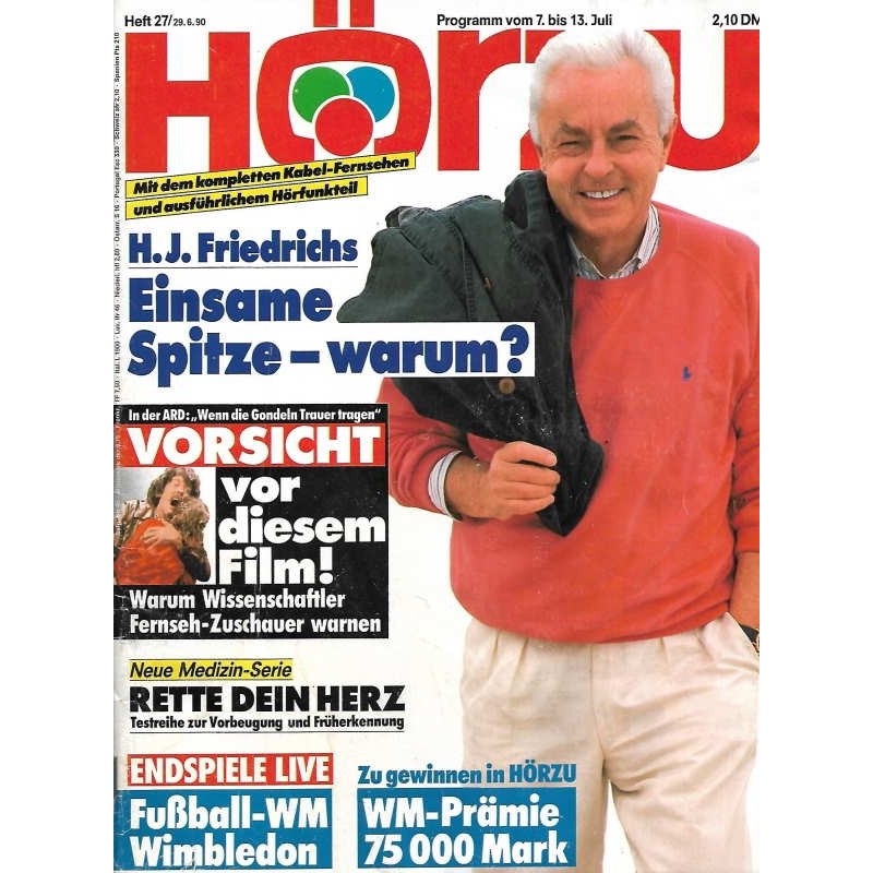 HÖRZU 27 / 7 bis 13 Juli 1990 - Hanns Joachim Friedrichs