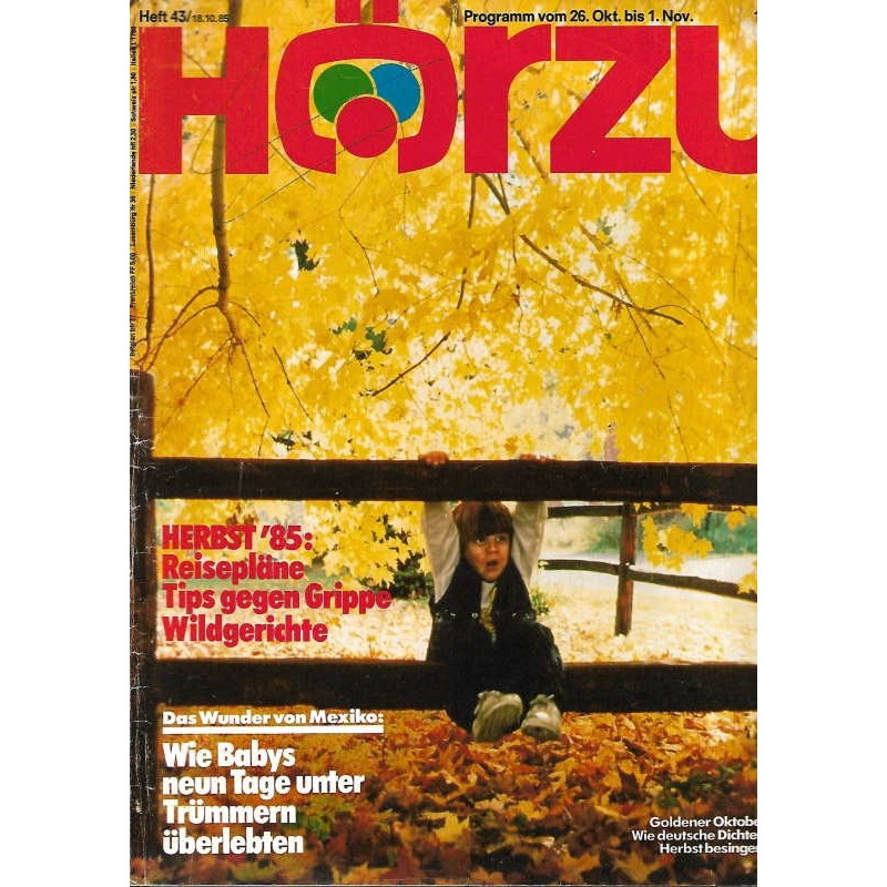 HÖRZU 43 / 26 Okt. bis 1 Nov. 1985 - Herbst