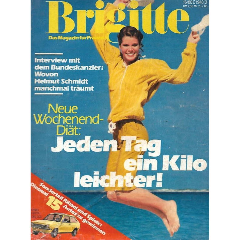 Brigitte Heft 16 / 23 Juli 1980 - Neuer Wochenend Diät