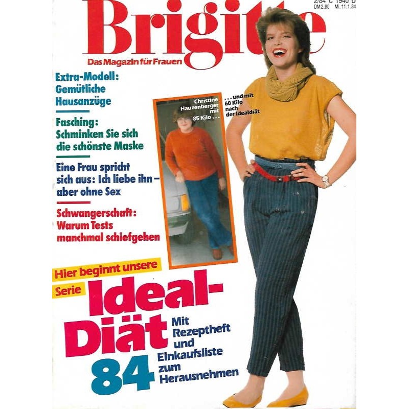 Brigitte Heft 2 / 11 Januar 1984 - Ideal Diät 84