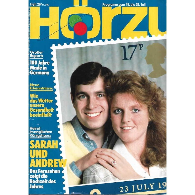 HÖRZU 29 / 19 bis 25 Juli 1986 - Sarah und Andrew