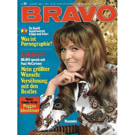 BRAVO Nr.24 / 7 Juni 1971 - Manuela