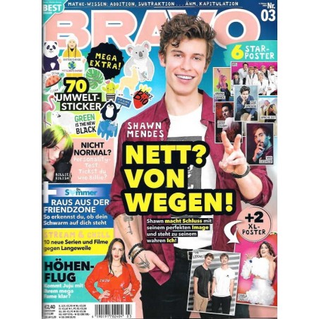 BRAVO Nr.3 / 5 Februar 2020 - Shawn Mendes