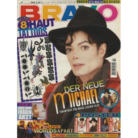 BRAVO Nr.2 / 5 Januar 1995 - Der neue Michael Jackson