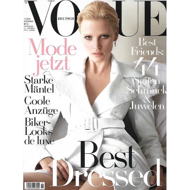 Vogue 11/November 2016- Lara Stone Best Dressed
