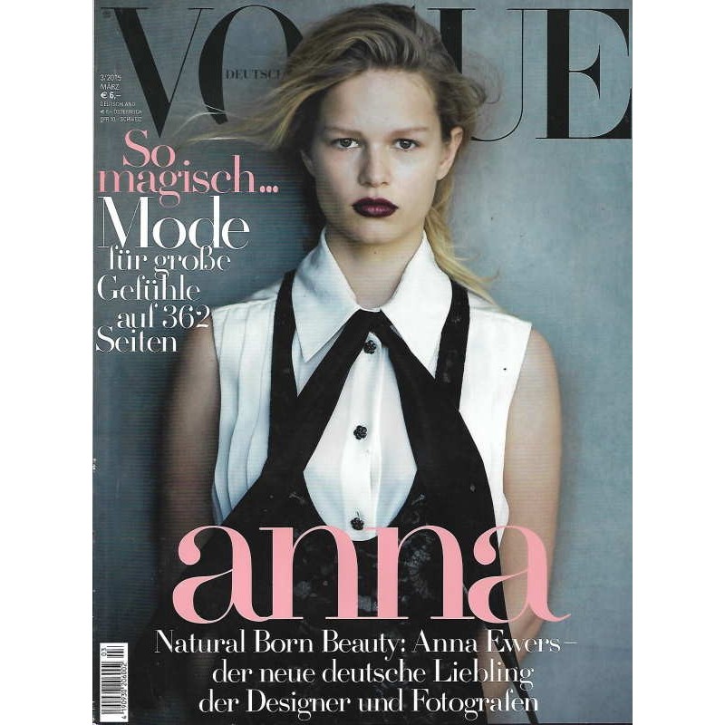 Vogue 3/März 2015 - Anna Ewers So magisch
