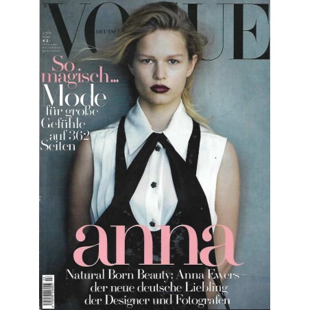 Vogue 3/März 2015 - Anna Ewers So magisch