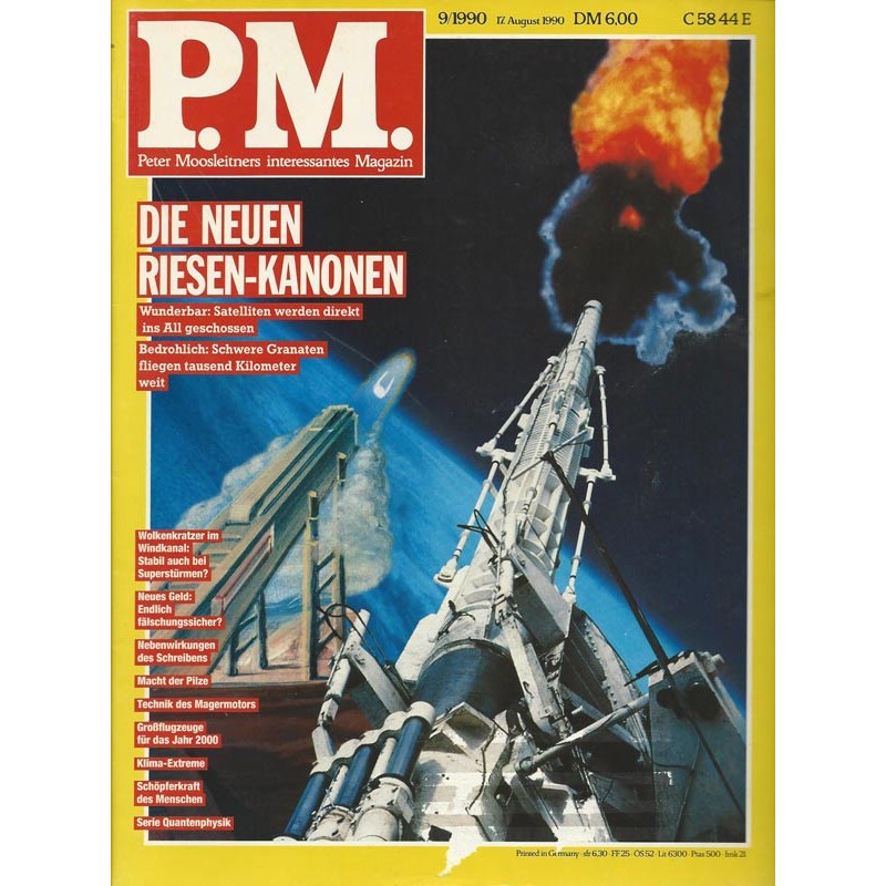 P.M. Ausgabe September 9/1990 - Die neuen Riesen-Kanonen