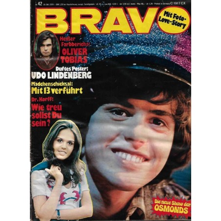 BRAVO Nr.42 / 10 Oktober 1974 - Donny Osmond