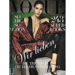 Vogue 1/Januar 2015 - Hilary Rhoda Wir lieben