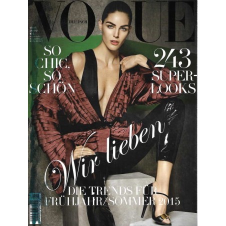 Vogue 1/Januar 2015 - Hilary Rhoda Wir lieben