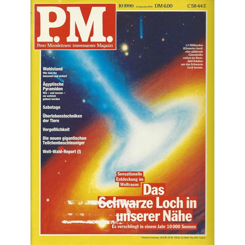 P.M. Ausgabe Oktober 10/1990 - Das schwarze Loch