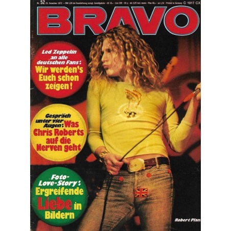 BRAVO Nr.52 / 20 Dezember 1972 - Robert Plant