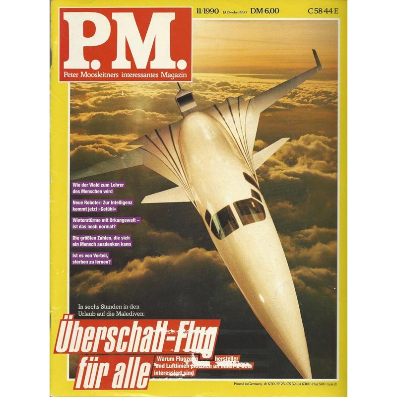 P.M. Ausgabe November 11/1990 - Überschall-Flug für alle