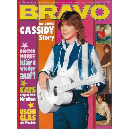 BRAVO Nr.2 / 4 Januar 1973 - Die David Cassidy Story