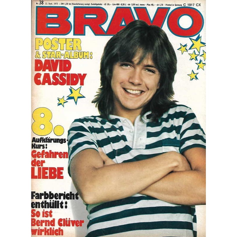 BRAVO Nr.38 / 13 September 1973 - David Cassidy