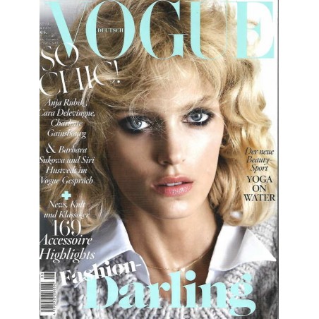 Vogue 8/August 2014 - Anja Rubik Fashion Darling