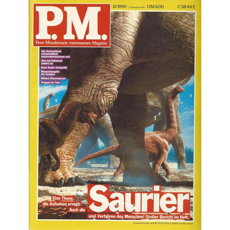 P.M. Ausgabe Dezember 12/1990 - Saurier