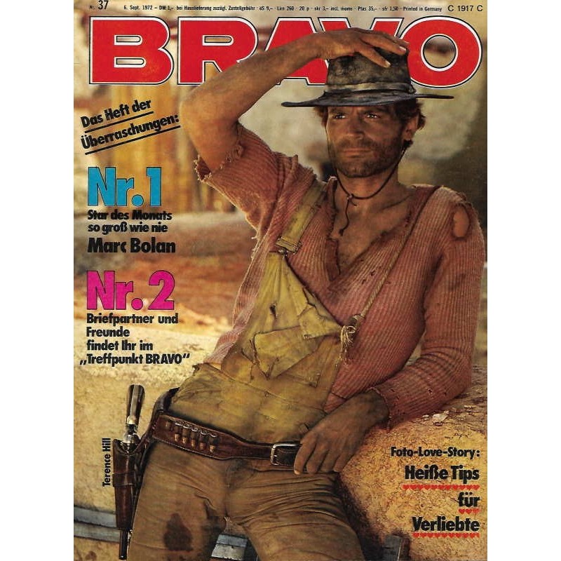 BRAVO Nr.37 / 6 September 1972 - Terence Hill