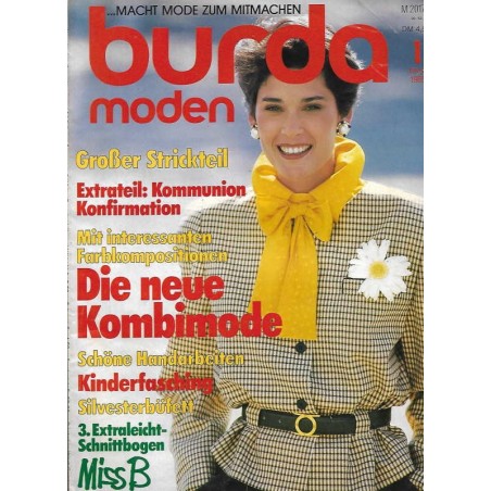 burda Moden 1/Januar 1985 - Die neue Kombimode