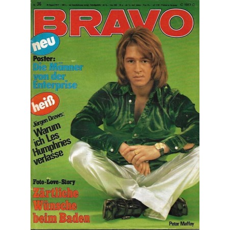 BRAVO Nr.36 / 30 August 1972 - Peter Maffay