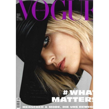 Vogue 8/August 2018 - Anja Rubik #WhatMatters