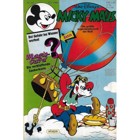 Micky Maus Nr. 29 / 13 Juli 1985 - Magic Card