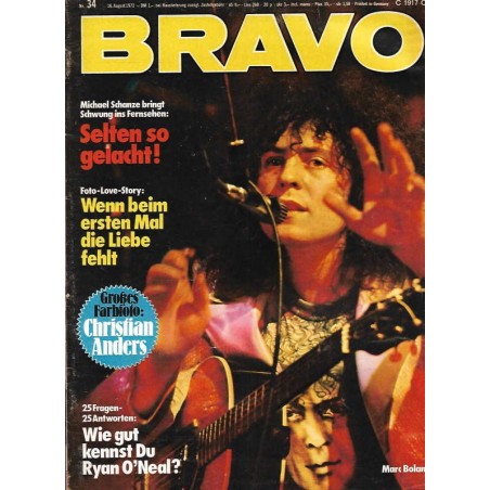 BRAVO Nr.34 / 16 August 1972 - Marc Bolan