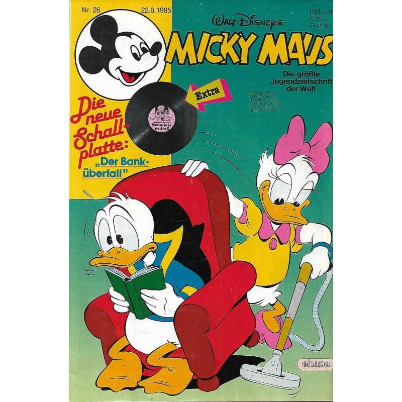 Micky Maus Nr. 26 / 22 Juni 1985 - Die neue Schallplatte