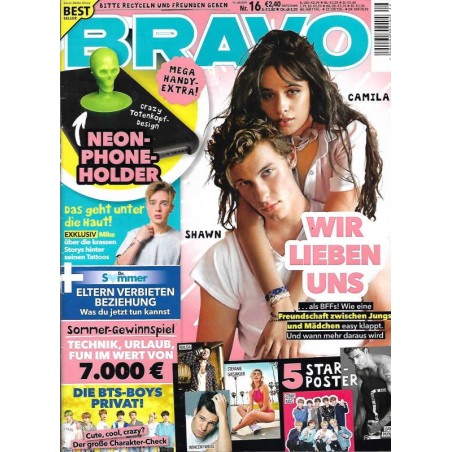 BRAVO Nr.16 / 17 Juli 2019 - Shawn & Camila