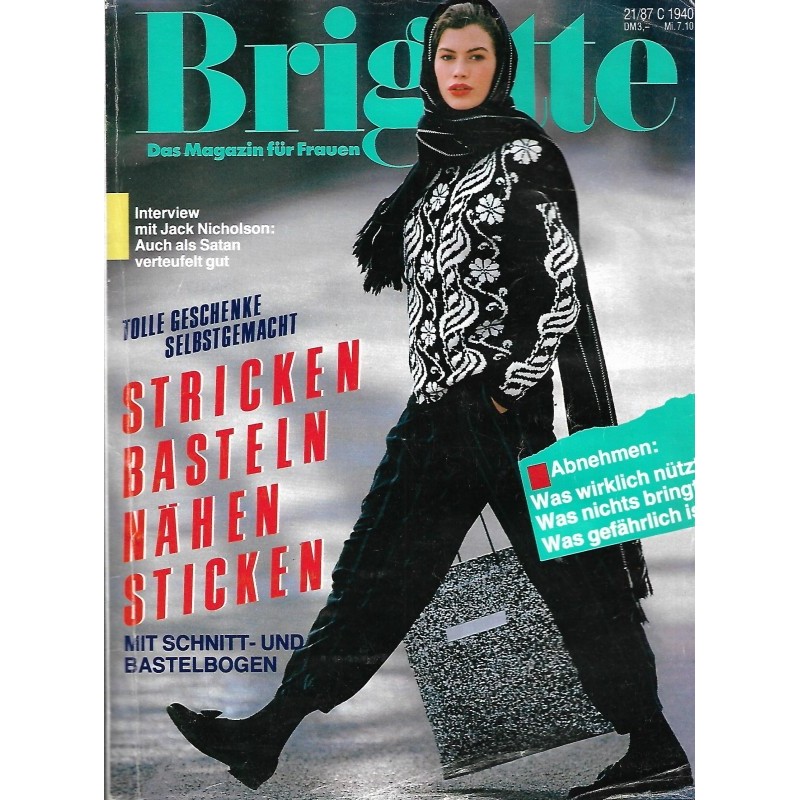 Brigitte Heft 21 / 7 Oktober 1987 - Geschenke selbstgemacht