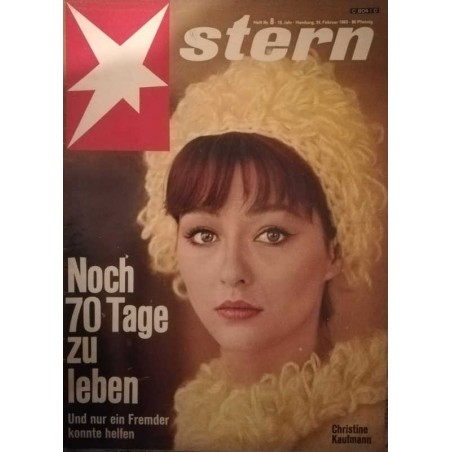 stern Heft Nr.8 / 24 Februar 1963 - Christine Kaufmann