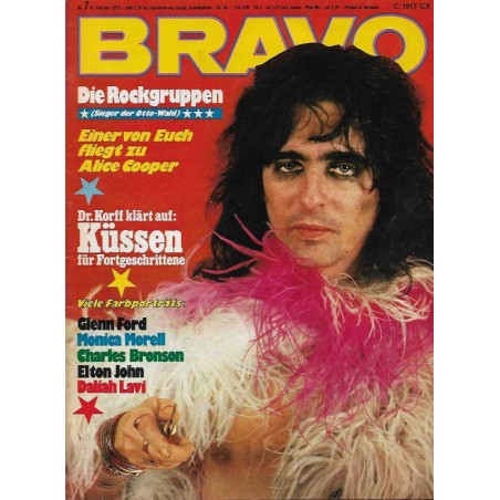 BRAVO Nr.7 / 8 Februar 1973 - Alica Cooper