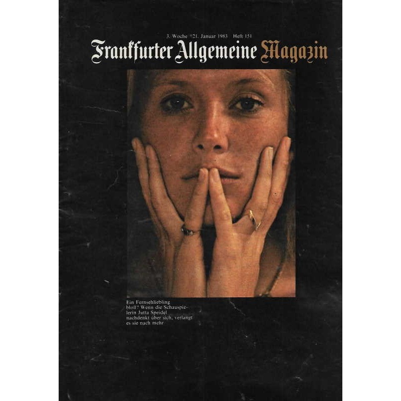 Frankfurter Allgemeine Heft 151 / Januar 1983 - Jutta Speidel